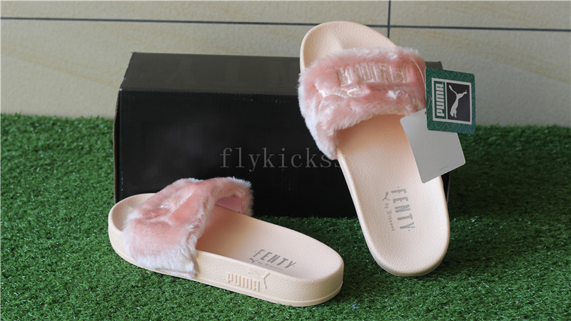 Puma Leadcat Fenty Fur Slide Pink